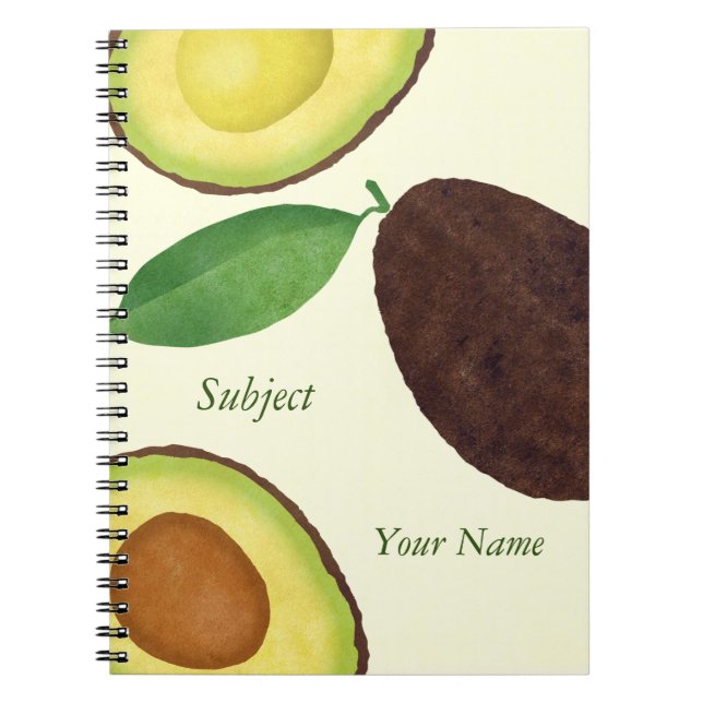 Cuaderno del aguacate (Frente)