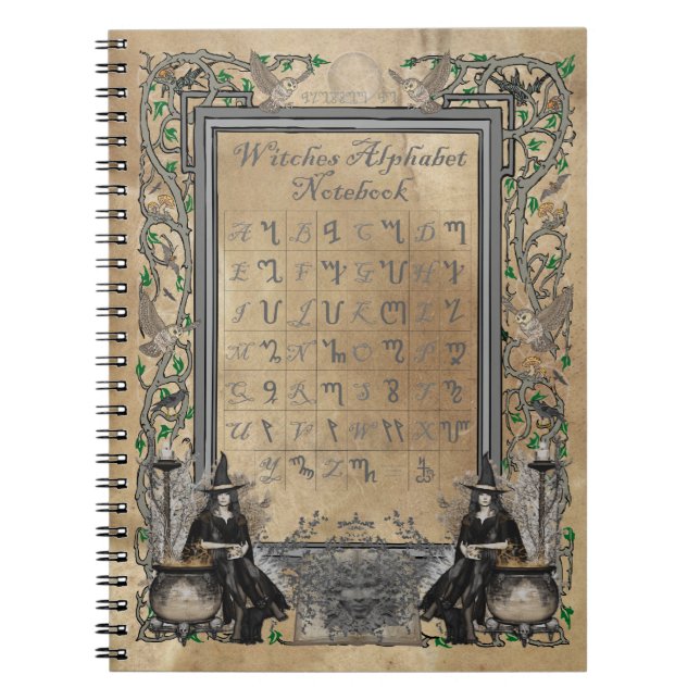 Cuaderno del alfabeto de las brujas (Frente)