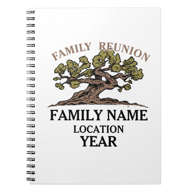 Cuaderno del árbol de la reunión de familia (Frente)
