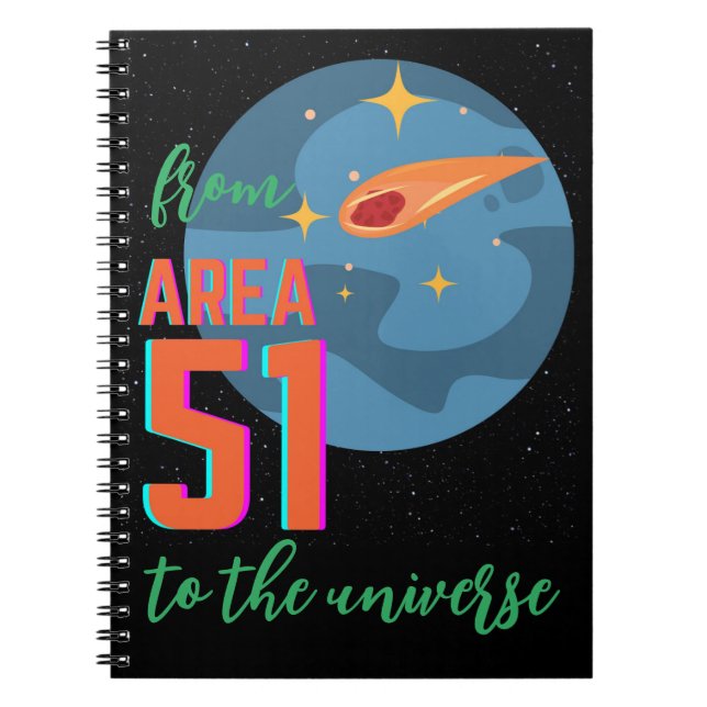Cuaderno del área 51 al universo (Frente)