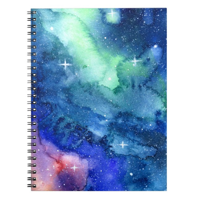 Cuaderno del arte de la acuarela del espacio (Frente)