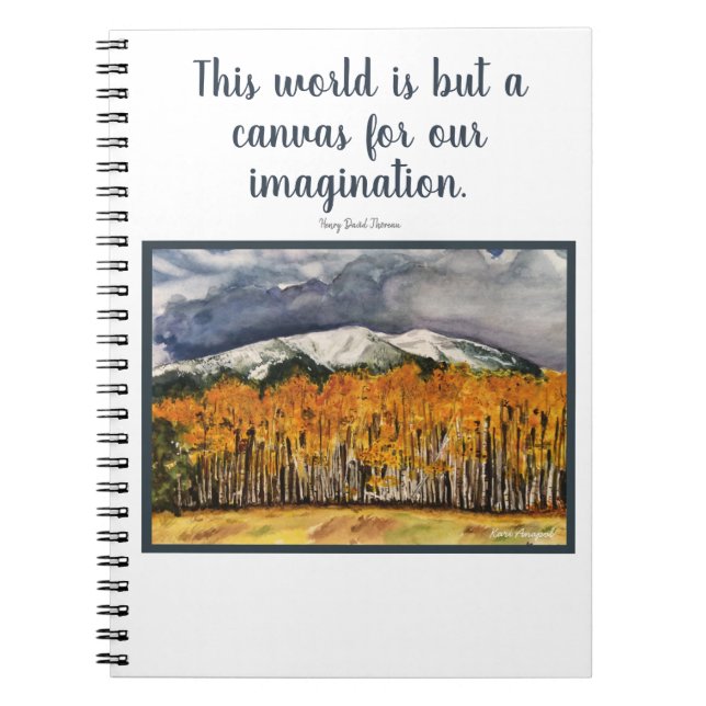 Cuaderno del arte del paisaje de la cita de la (Frente)
