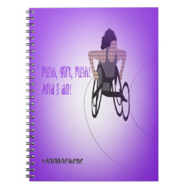 Cuaderno del atleta de la silla de ruedas del