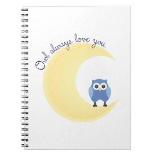 Cuaderno Del búho amor siempre usted