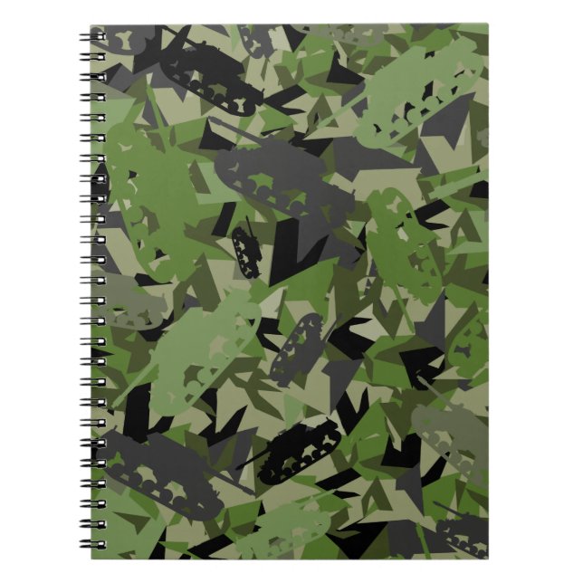 Cuaderno del camuflaje del ejército del tanque (Frente)