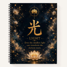 Cuaderno del carácter chino Luz (光)