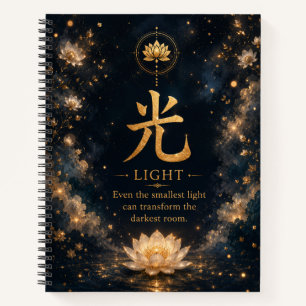 Cuaderno del carácter chino Luz (光)
