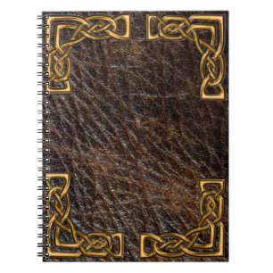 Cuaderno del celtic del cuero y del oro