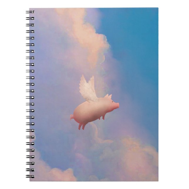 cuaderno del cerdo del vuelo (Frente)