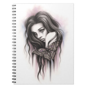 Cuaderno del chica de la polilla de los días