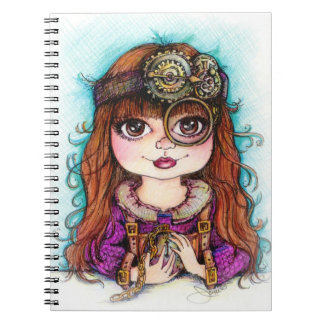 Cuaderno del chica de Steampunk