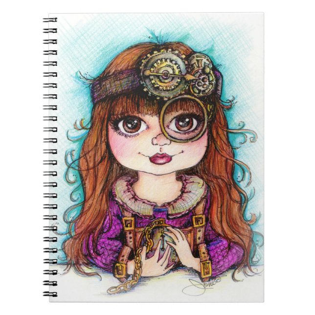 Cuaderno del chica de Steampunk (Frente)