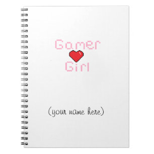 Cuaderno del chica del videojugador
