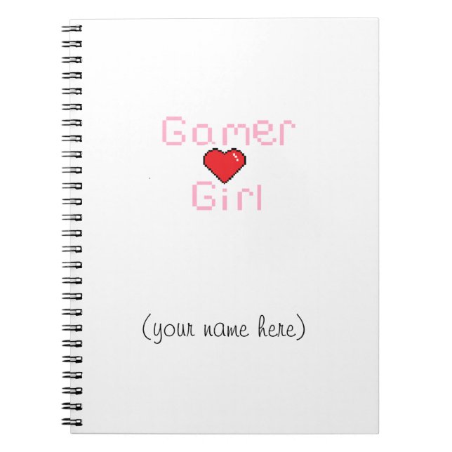 Cuaderno del chica del videojugador (Frente)
