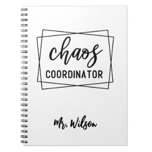 Cuaderno del Coordinador de Caos – Frase divertida