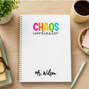 Cuaderno del Coordinador de Caos – Frase divertida
