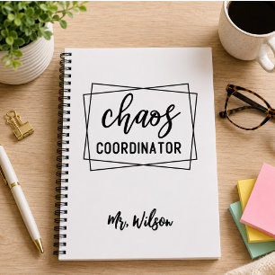 Cuaderno del Coordinador de Caos – Frase divertida