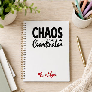 Cuaderno del Coordinador de Caos – Frase divertida