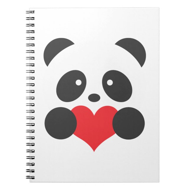 Cuaderno del corazón de la panda (Frente)