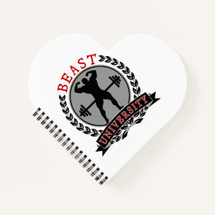 Cuaderno del corazón del Bodybuilding de la