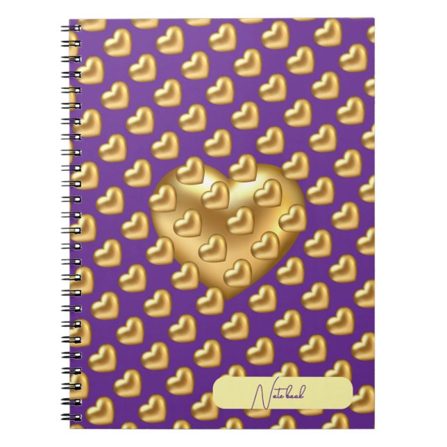 Cuaderno del corazón dorado (Frente)