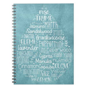 Cuaderno del descenso del aceite esencial