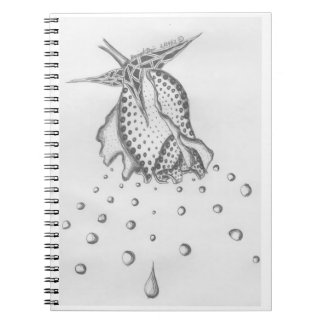 Cuaderno del descenso del pétalo del lunar