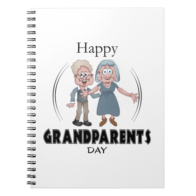 Cuaderno del Día de los Abuelos Felices (Frente)