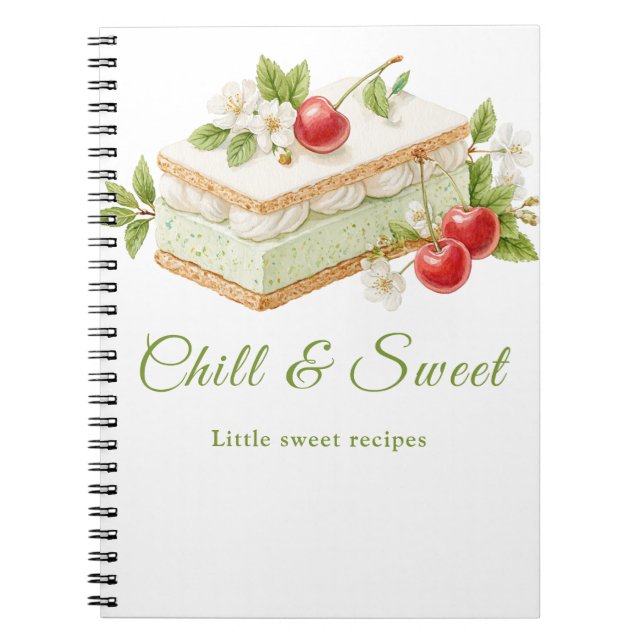 Cuaderno del Día del Sándwich de Helado para recet (Frente)