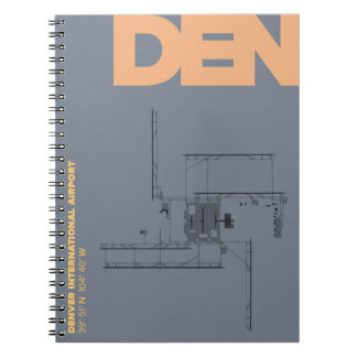Cuaderno del diagrama del aeropuerto de Denver
