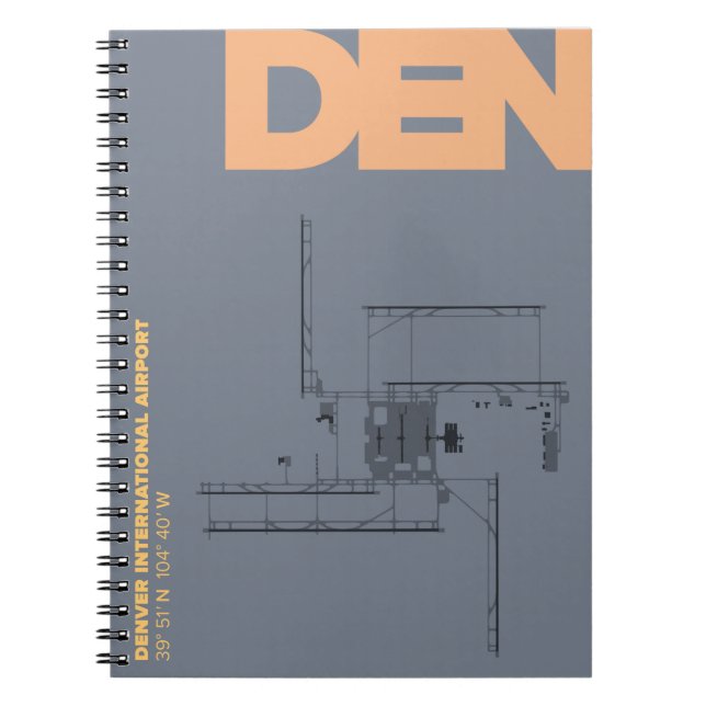 Cuaderno del diagrama del aeropuerto de Denver (Frente)