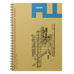 Cuaderno del diagrama del aeropuerto de Fort