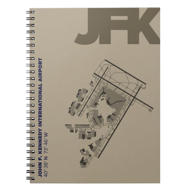 Cuaderno del diagrama del aeropuerto de John F. (Frente)