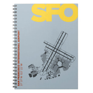 Cuaderno del diagrama del aeropuerto de San