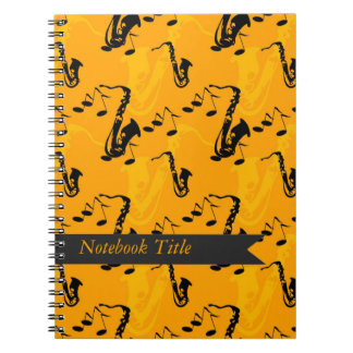 Cuaderno del diario de Saxaphone del instrumento