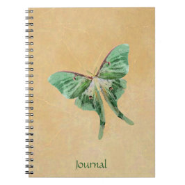 Cuaderno del diario del jardín de la polilla de
