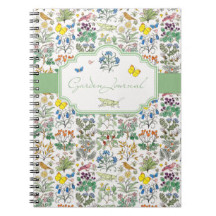Cuaderno del diario del jardín del boticario de