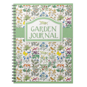 Cuaderno del diario del jardín del boticario de