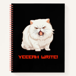 Cuaderno del diario Grumpy Cat Puns Fun