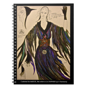 Cuaderno del diseño del traje