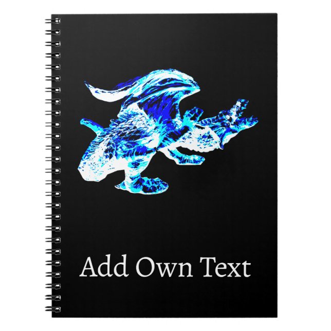 Cuaderno del Dragón de Escarcha Glacial Fantasía E (Frente)