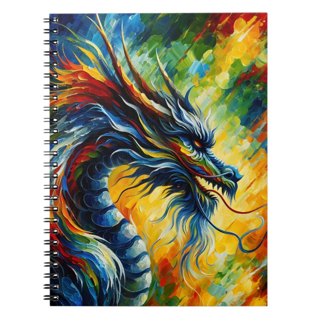 Cuaderno del dragón de furia de prisma (Frente)