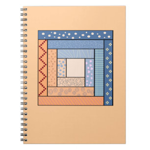 Cuaderno del edredón de la cabaña de madera
