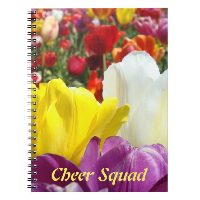 Cuaderno del equipo de porristas Flores de Tulipán (Frente)