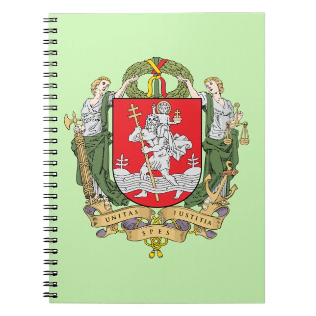 Cuaderno del escudo de armas de Vilnius, Lituania (Frente)