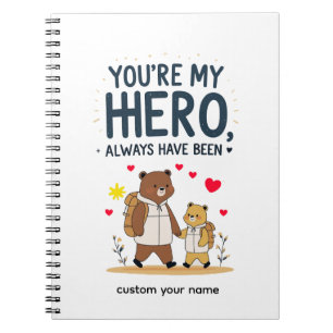 Cuaderno del héroe del Día del Padre