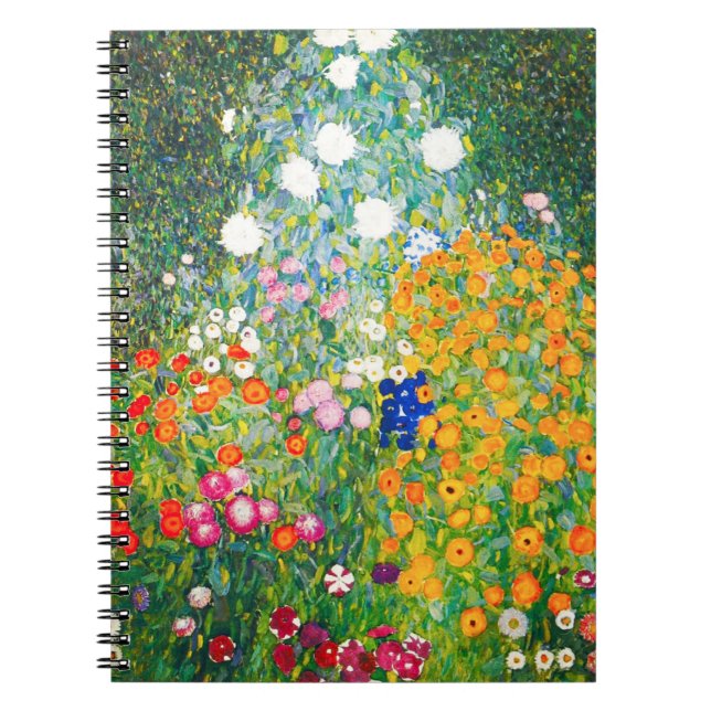 Cuaderno del jardín de flores de Gustavo Klimt (Frente)