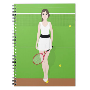 Cuaderno del jugador de tenis
