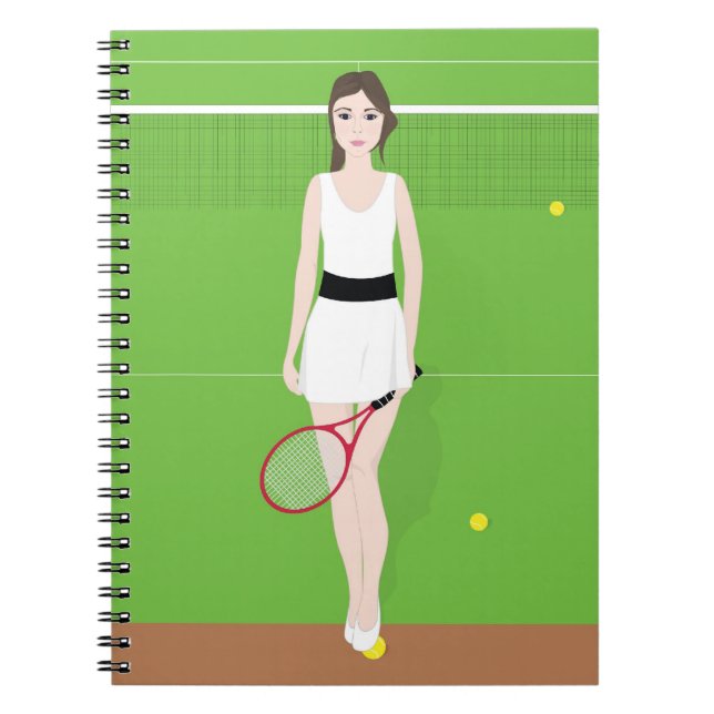 Cuaderno del jugador de tenis (Frente)