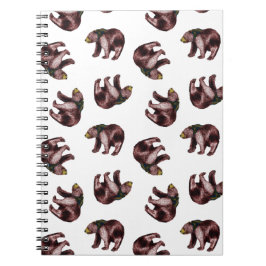 Cuaderno del lanzamiento del oso